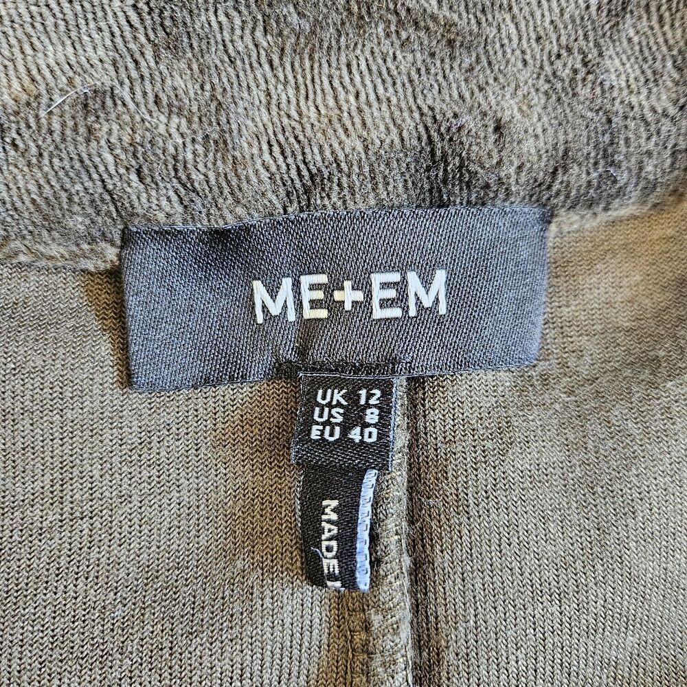 ME+EM Green Velour Track Suit 1/4 Zip Pullover US 8 & Pull on Joggers US 10 - Picture 7 of 11